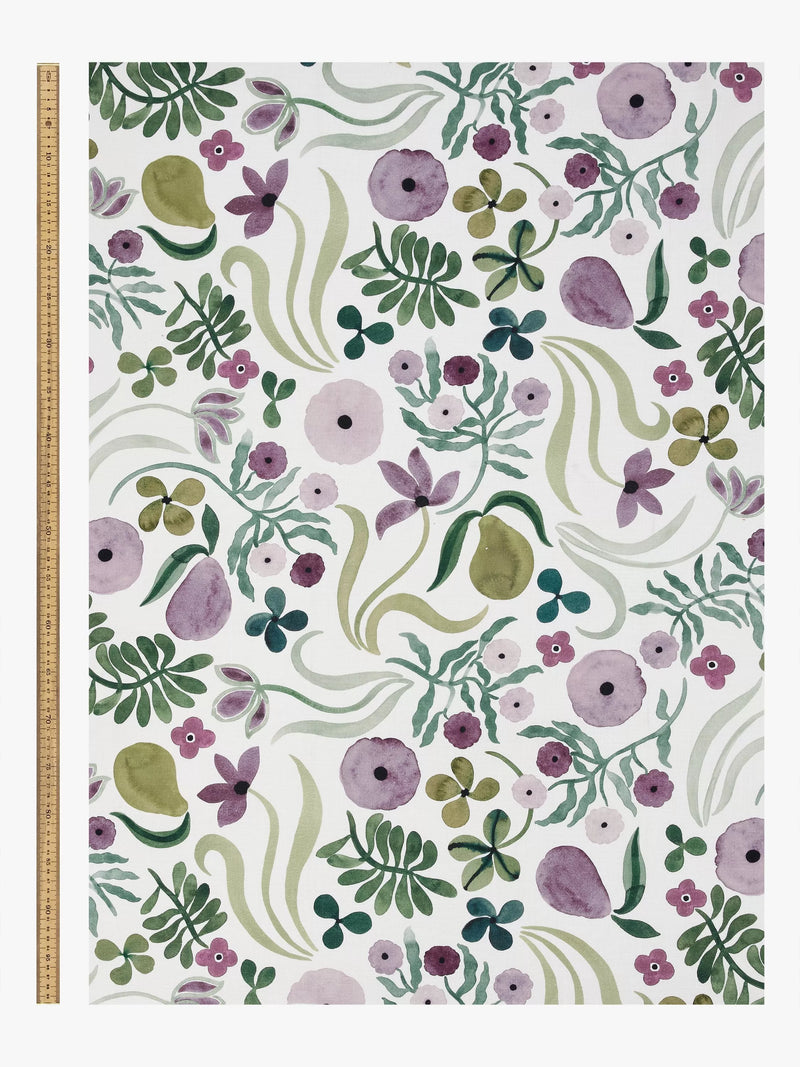 John Lewis Anine Cecilie Iversen violet furnishing fabric (British brand)