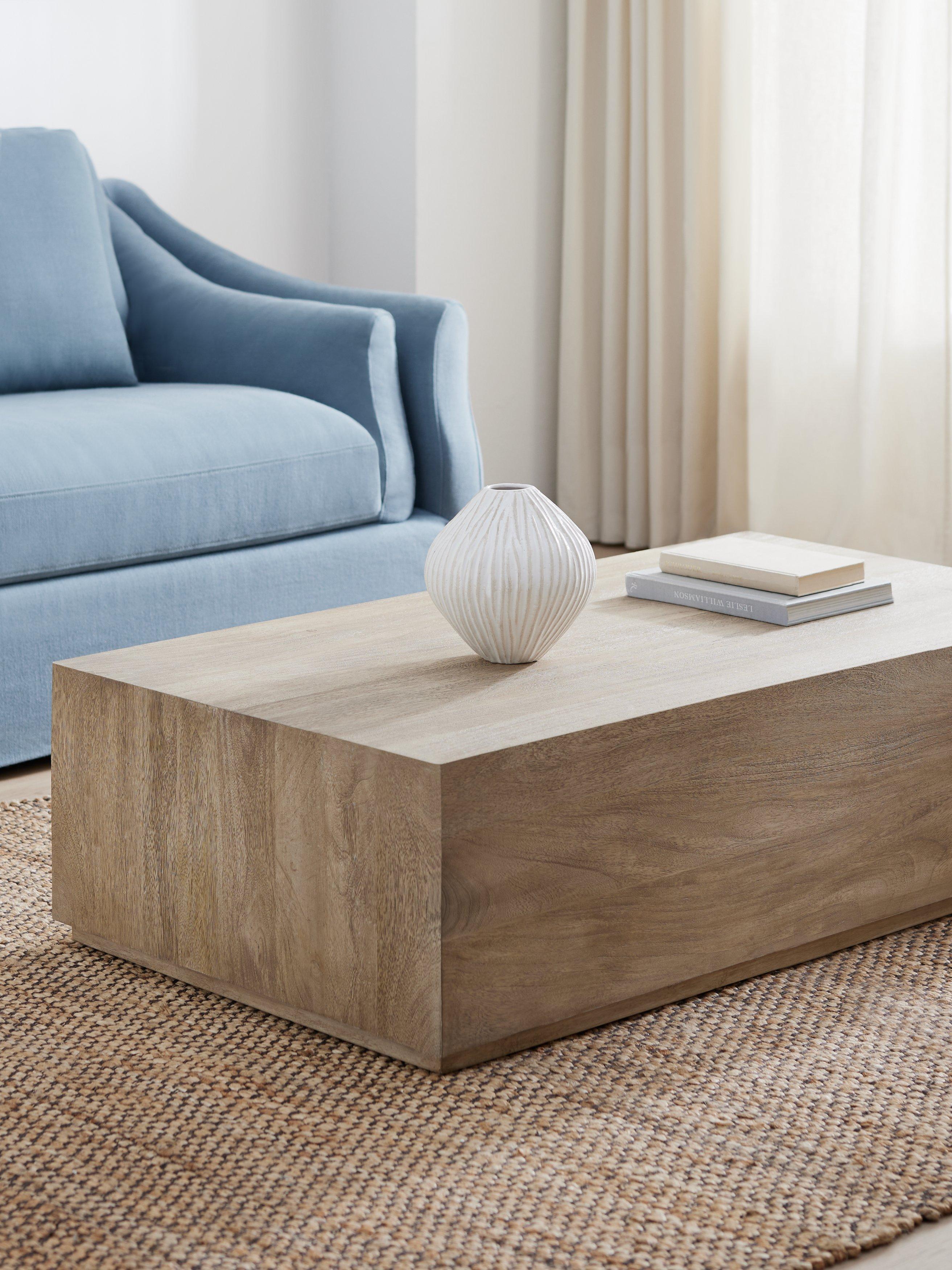 John Lewis Haven coffee table natural mango wood, imported from the UK