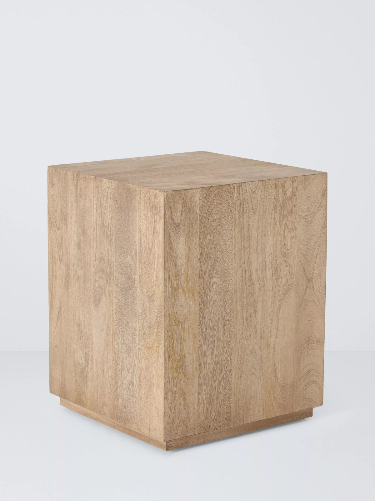 John Lewis side table natural mango wood, imported from the UK