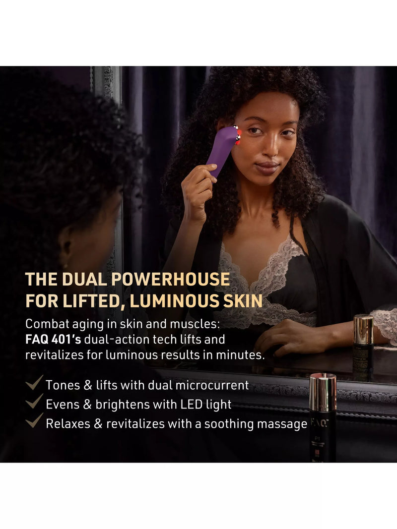 FOREO microcurrent LED face toning device FAQ 401 - British product