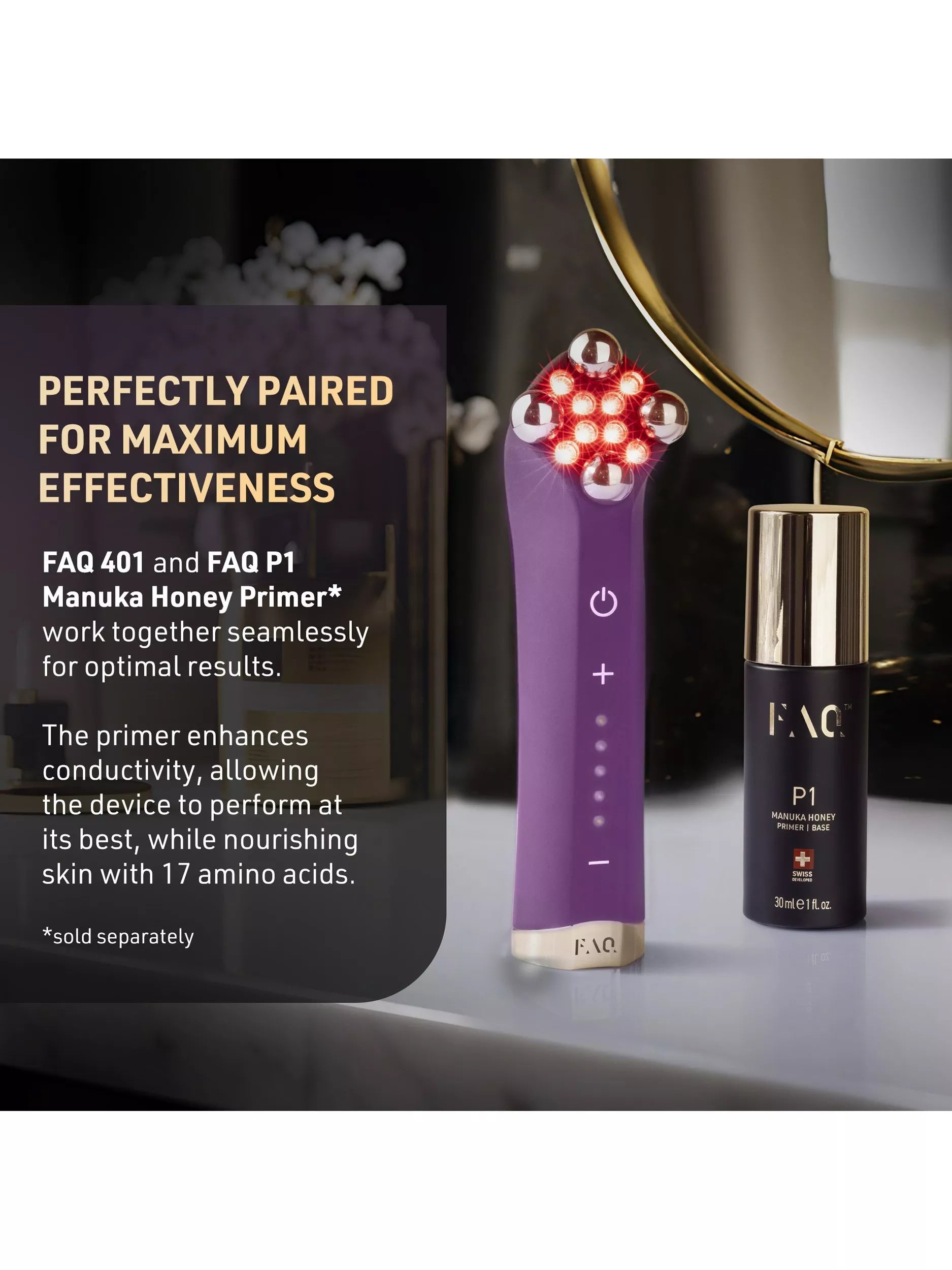 FOREO microcurrent LED face toning device FAQ 401 - British product