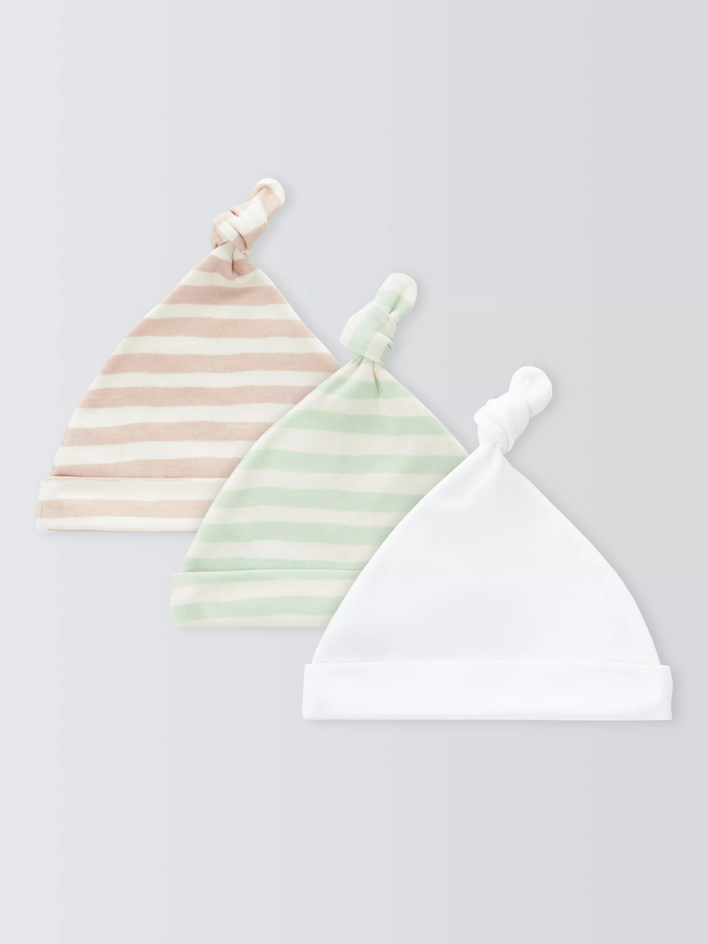 John Lewis Baby Teddy Hats pack of 3, UK version