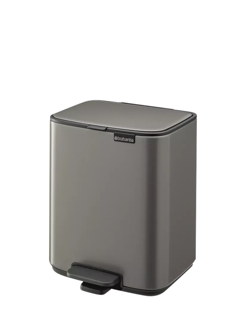 Brabantia Bo bathroom pedal bin Platinum 7L, UK version