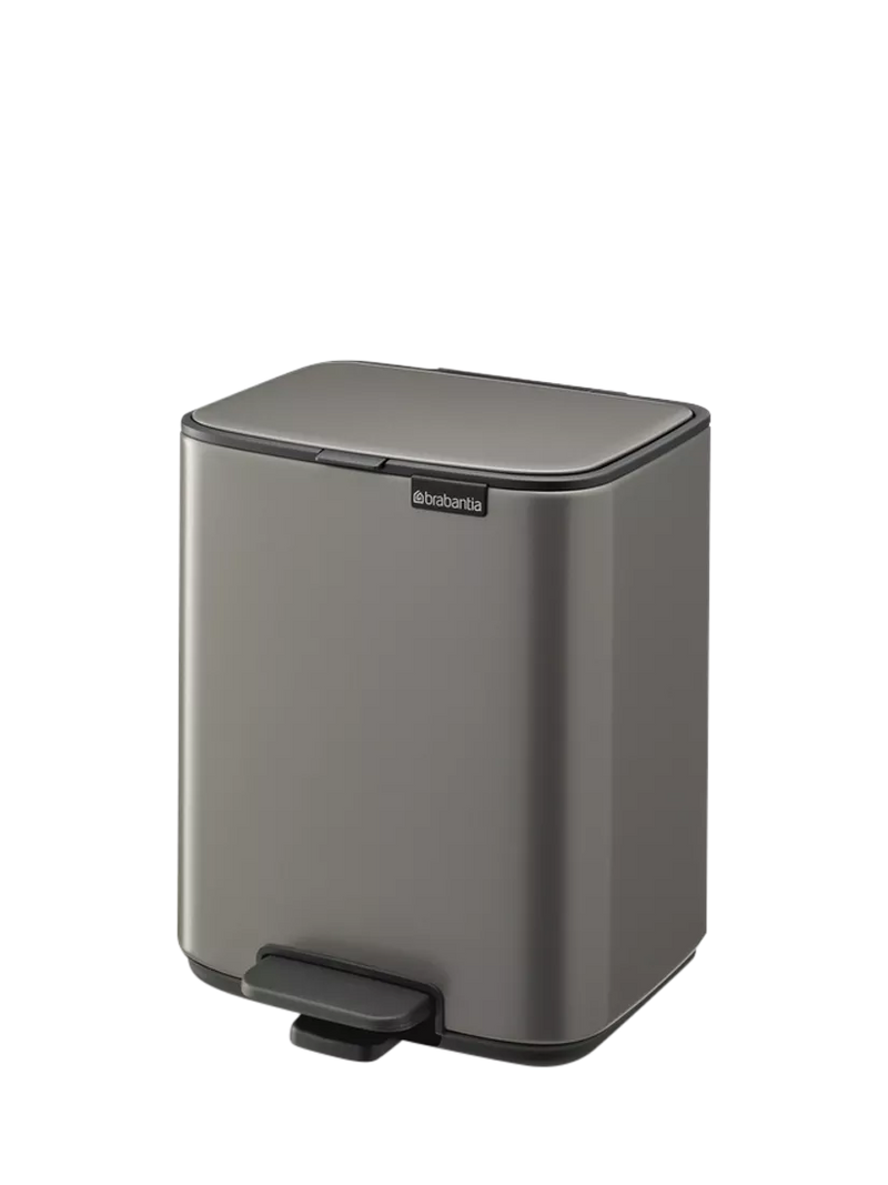 Brabantia Bo bathroom pedal bin Platinum 7L, UK version