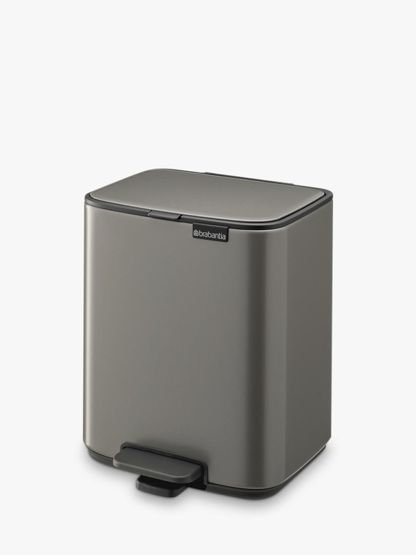 Brabantia Bo bathroom pedal bin Platinum 7L, UK version