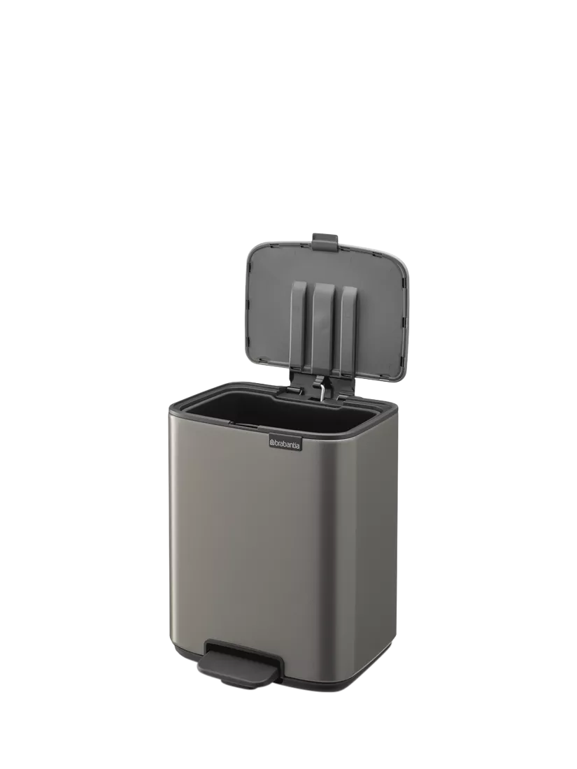Brabantia Bo bathroom pedal bin Platinum 7L, UK version