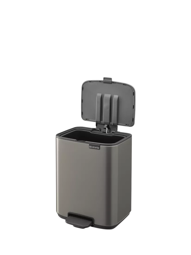 Brabantia Bo bathroom pedal bin Platinum 7L, UK version
