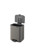 Brabantia Bo bathroom pedal bin Platinum 7L, UK version