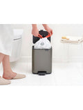 Brabantia Bo bathroom pedal bin Platinum 7L, UK version