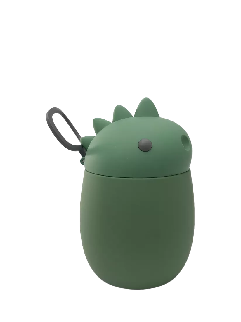 Asobu Dinosaur Food Container in green (British brand)