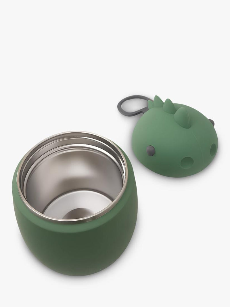 Asobu Dinosaur Food Container in green (British brand)