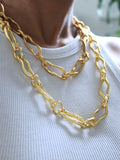 Ottoman Hands Etta chain necklace gold - (British brand)