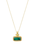 Ottoman Hands Noa Emerald pendant necklace 50cm (British brand)