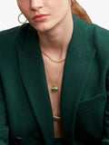 Ottoman Hands Noa Emerald pendant necklace 50cm (British brand)