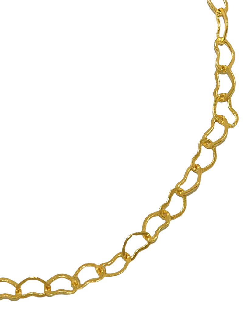 Ottoman Hands 18ct gold heart chain necklace - British product
