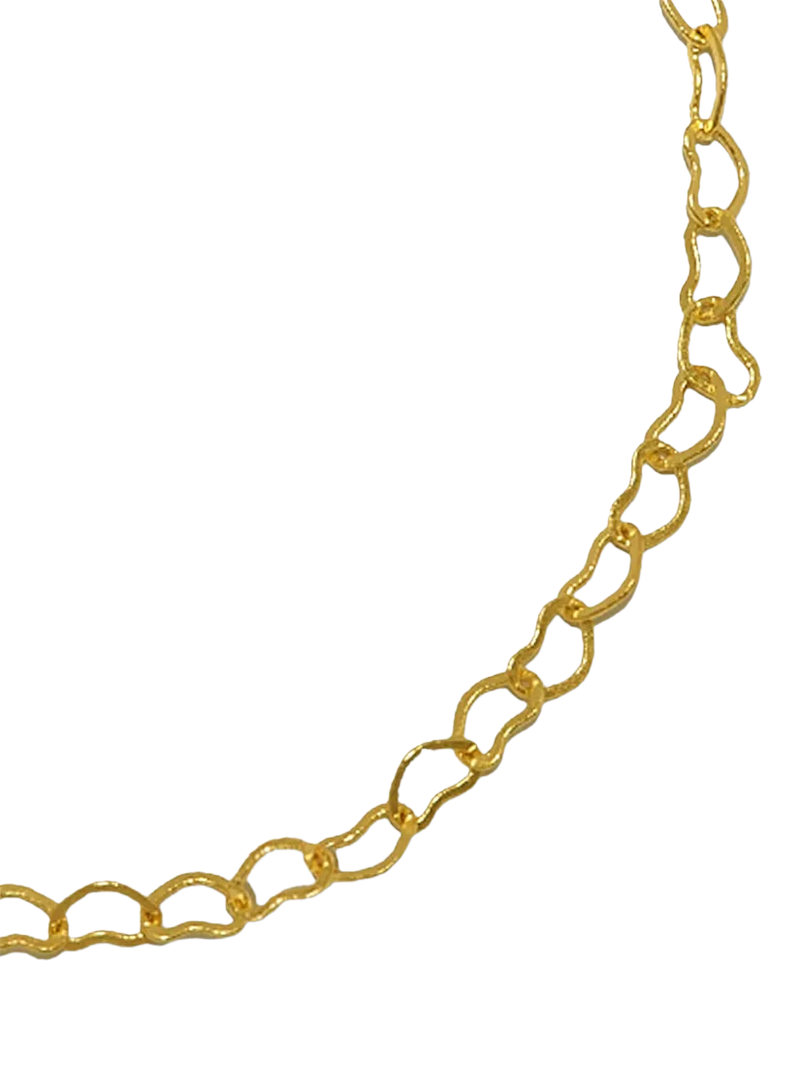 Ottoman Hands 18ct gold heart chain necklace - British product