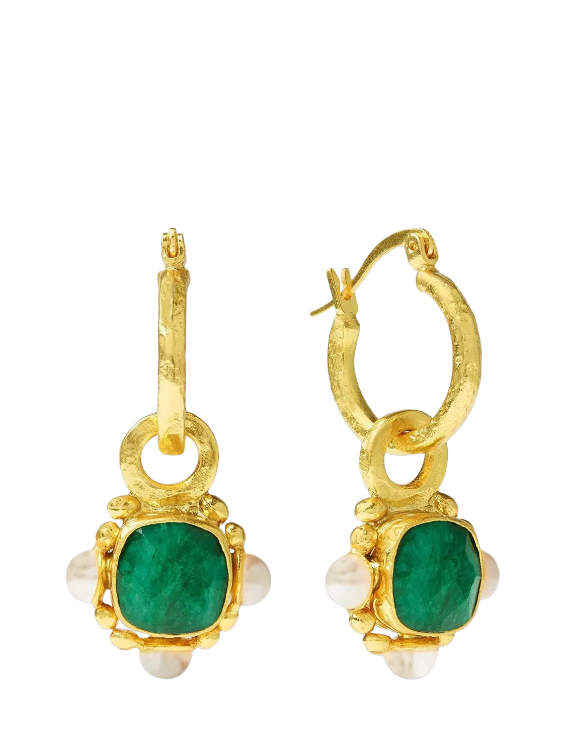 Ottoman Hands gold hoop earrings - British product