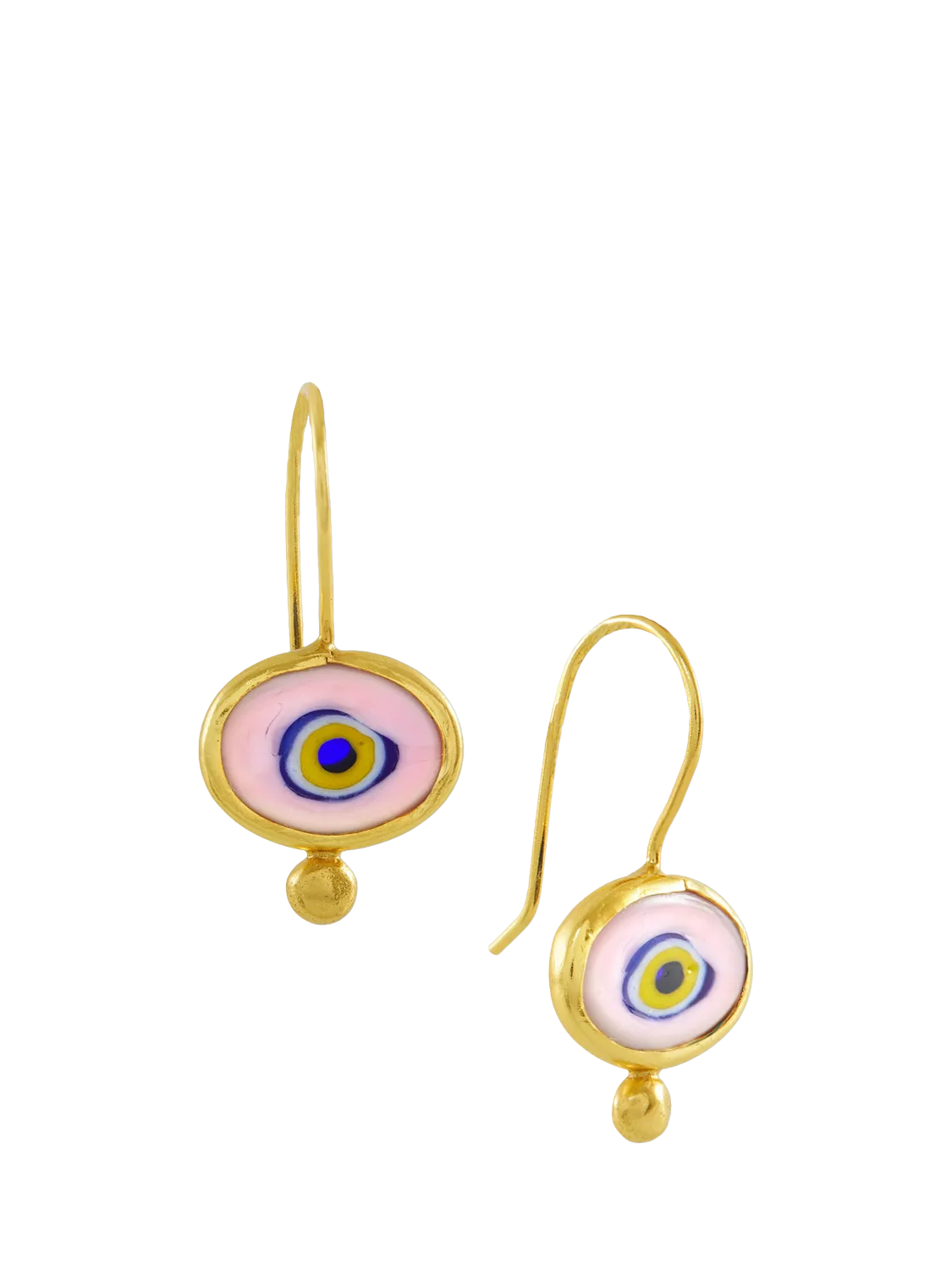 Ottoman Hands Alara Evil Eye Drop Earrings