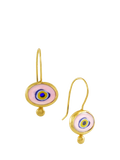 Ottoman Hands Alara Evil Eye Drop Earrings