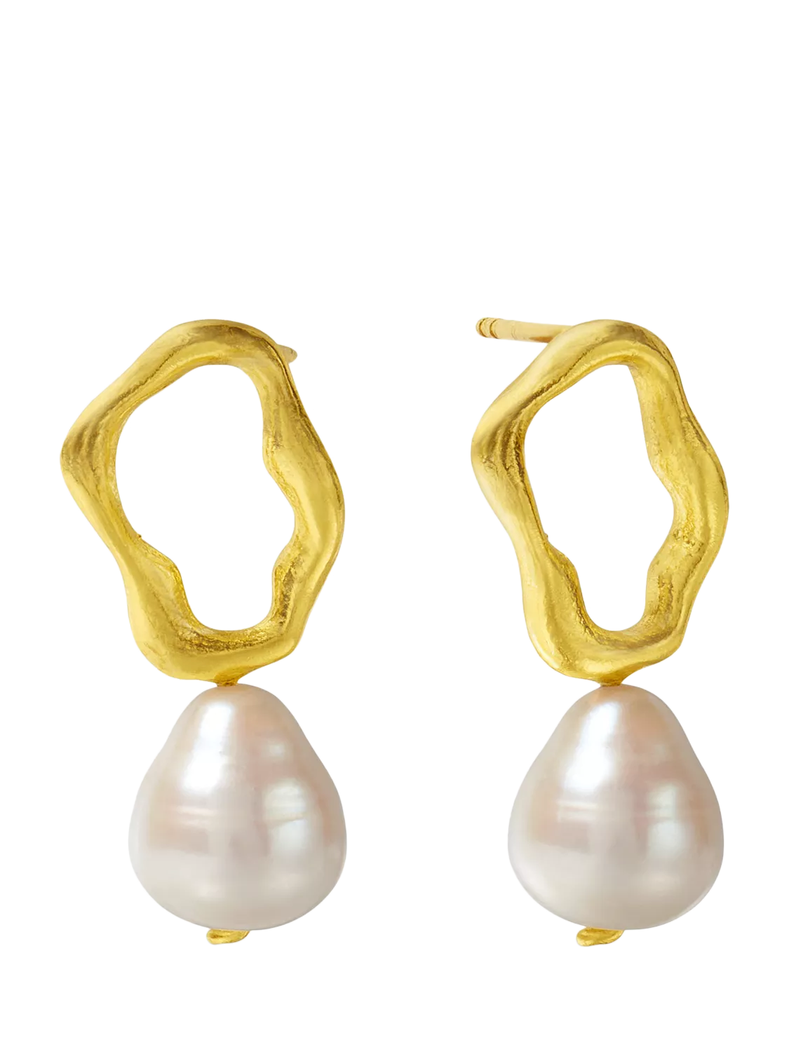 Ottoman Hands Gloria pearl stud earrings, UK version