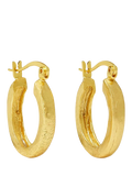 Ottoman Hands hoop earrings gold plated 2.5cm drop (British brand)