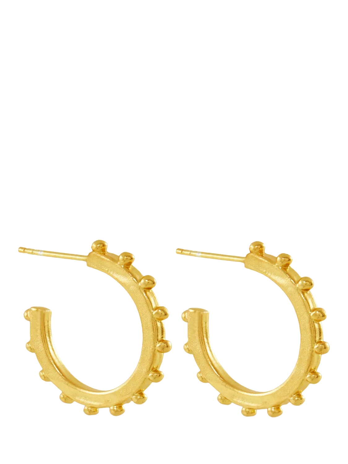 Ottoman Hands Aida gold plated hoop earrings (British brand)