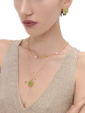 Ottoman Hands Marigold earrings with turquoise and red agate beads, imported from the UK
