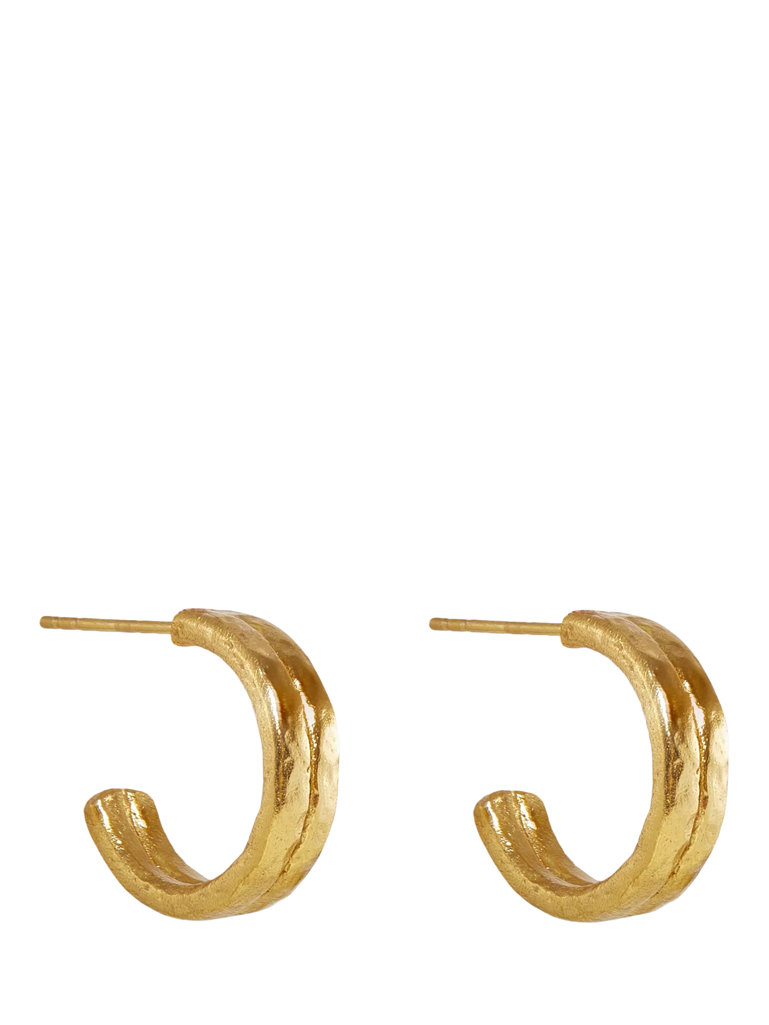 Ottoman Hands gold hoop earrings 21ct plated brass, UK version