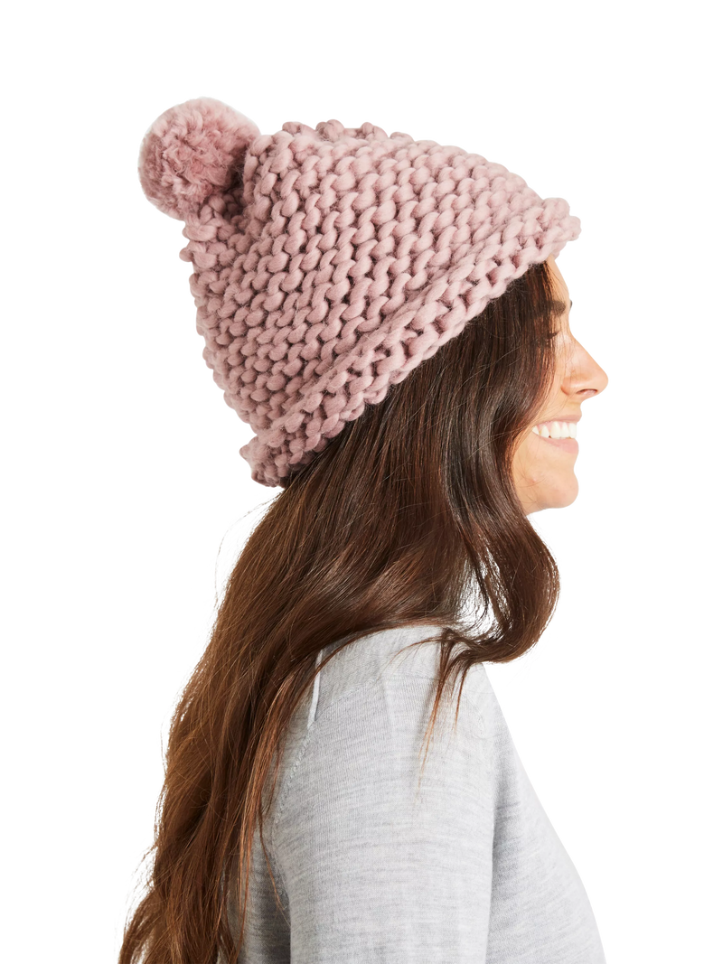 Wool And The Gang Happy Daze Beanie pattern, UK version
