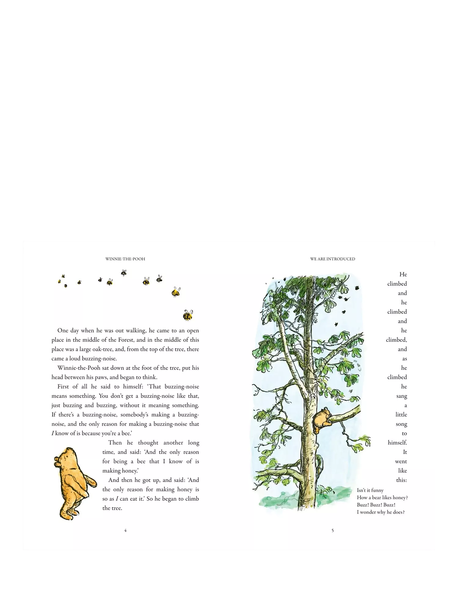 Winnie the Pooh Anniversary Edition children's book, imported from the UK