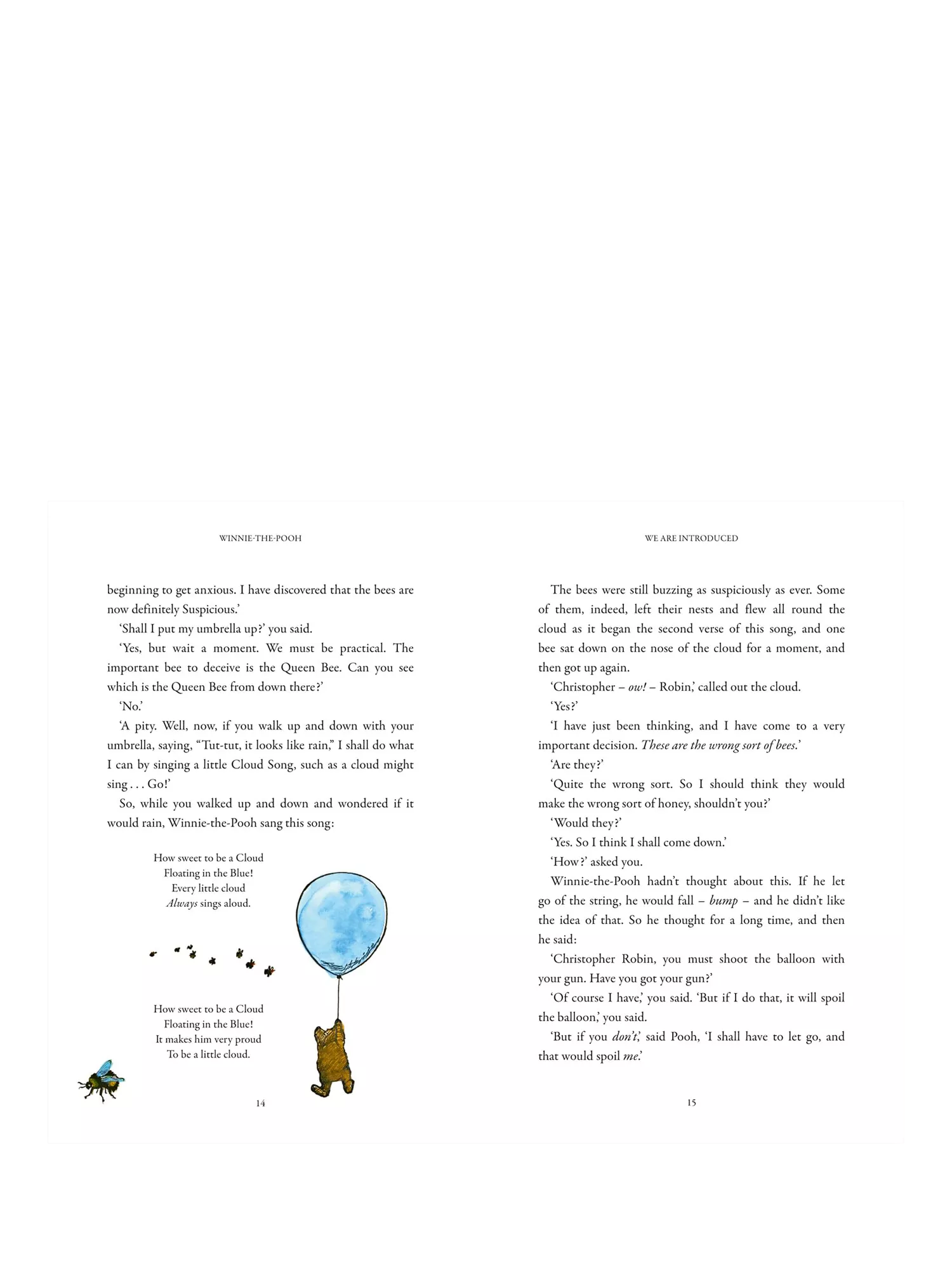 Winnie the Pooh Anniversary Edition children's book, imported from the UK