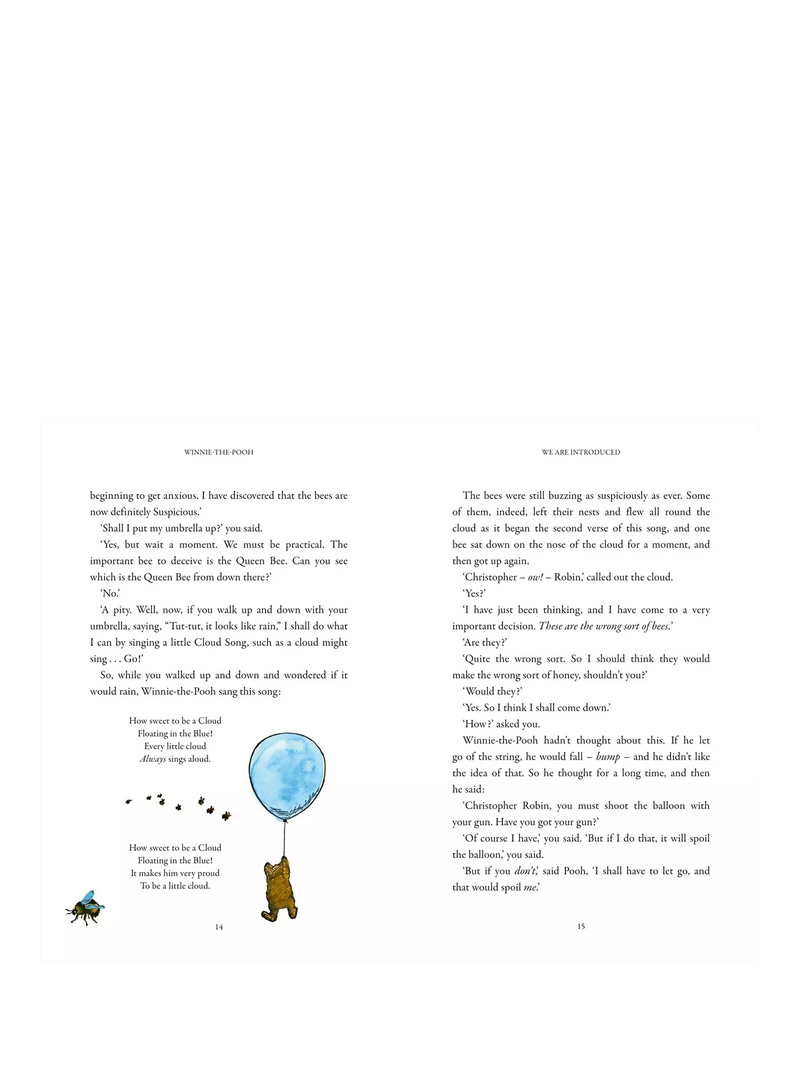 Winnie the Pooh Anniversary Edition children's book, imported from the UK
