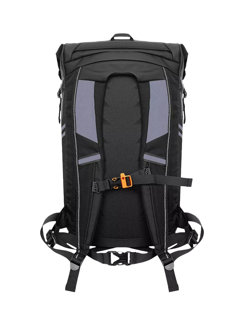 Proviz reflective rolltop backpack silver 30L - British product