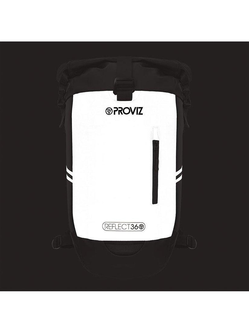 Proviz reflective rolltop backpack silver 30L - British product