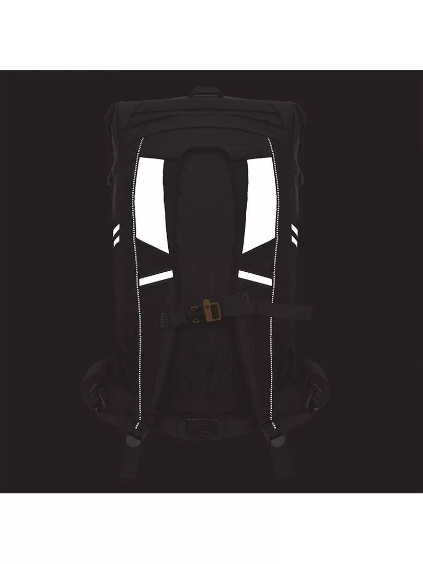 Proviz reflective rolltop backpack silver 30L - British product