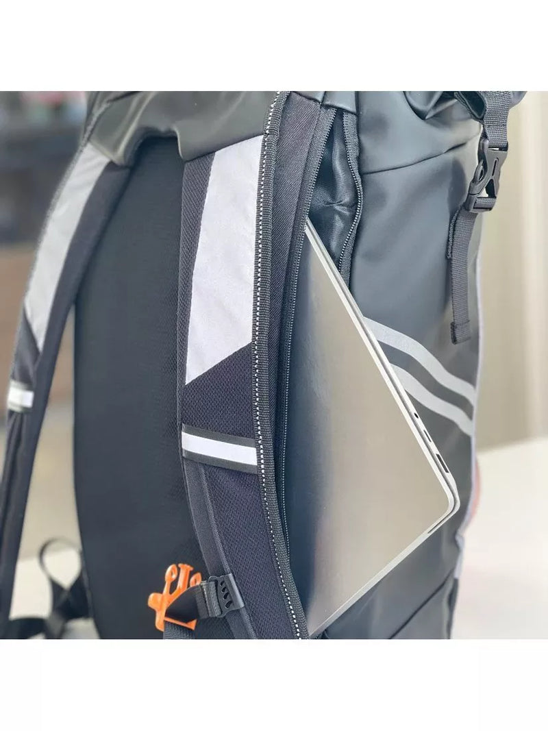 Proviz reflective rolltop backpack silver 30L - British product
