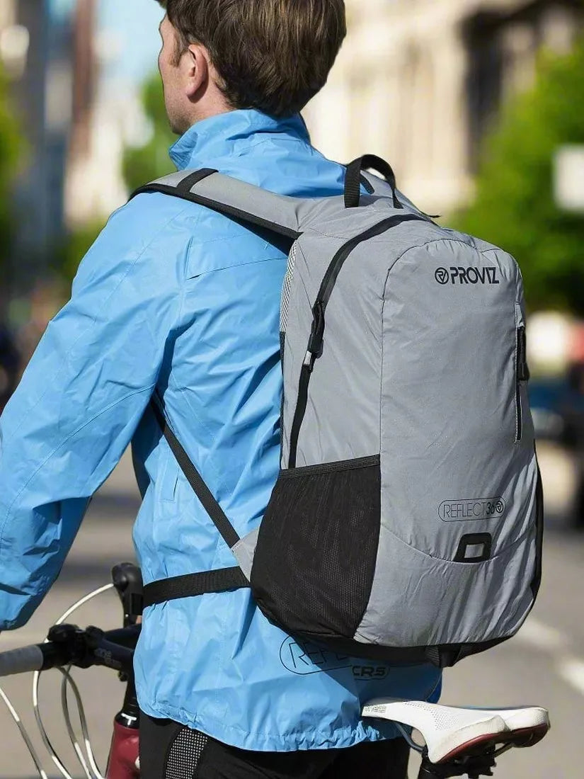 Proviz reflective backpack 30L silver (British brand)
