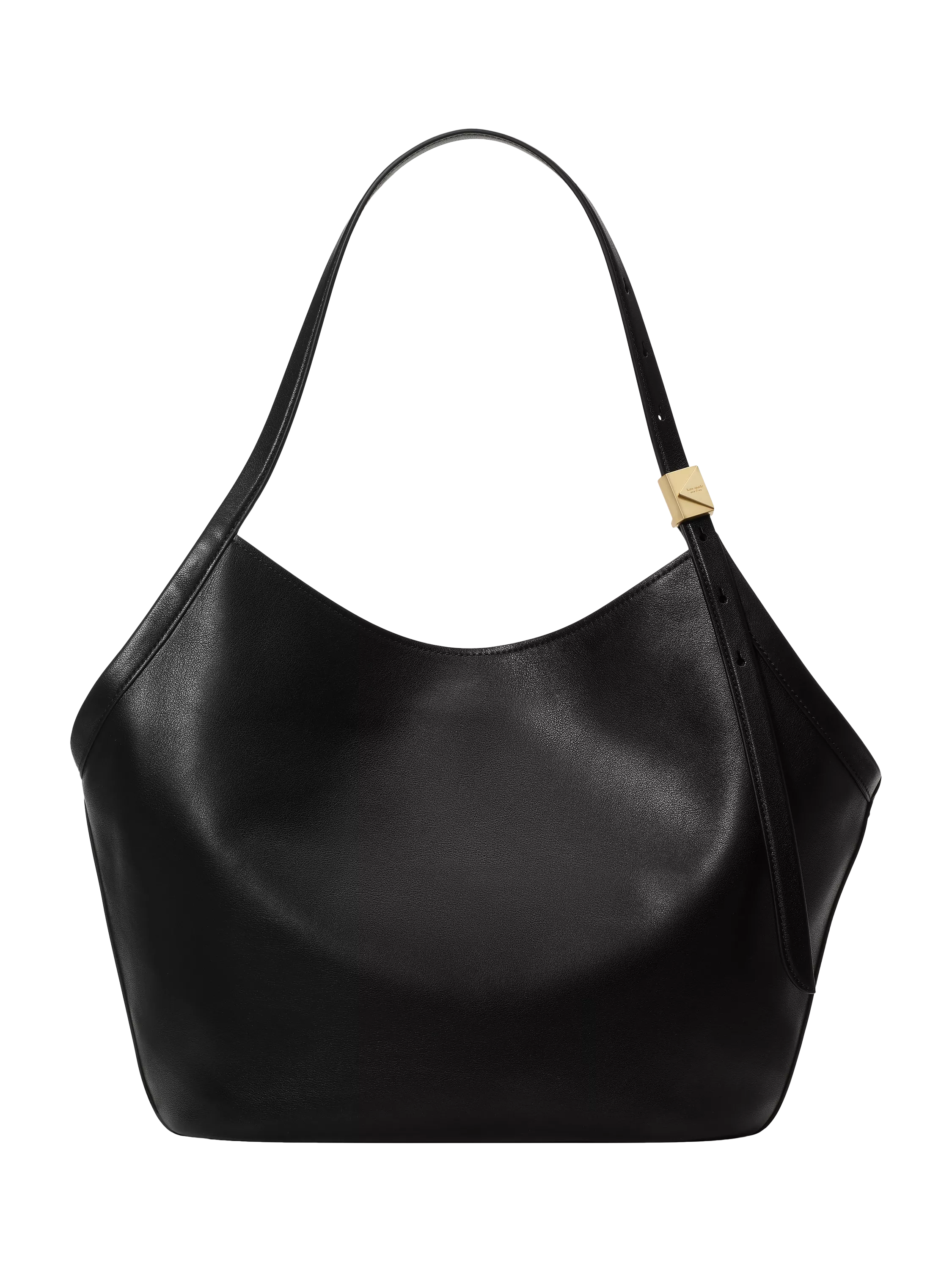 Kate Spade black Deco Tulip leather tote bag, imported from the UK