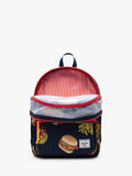 Herschel Supply Co. kids Heritage backpack burgers and fries, imported from the UK