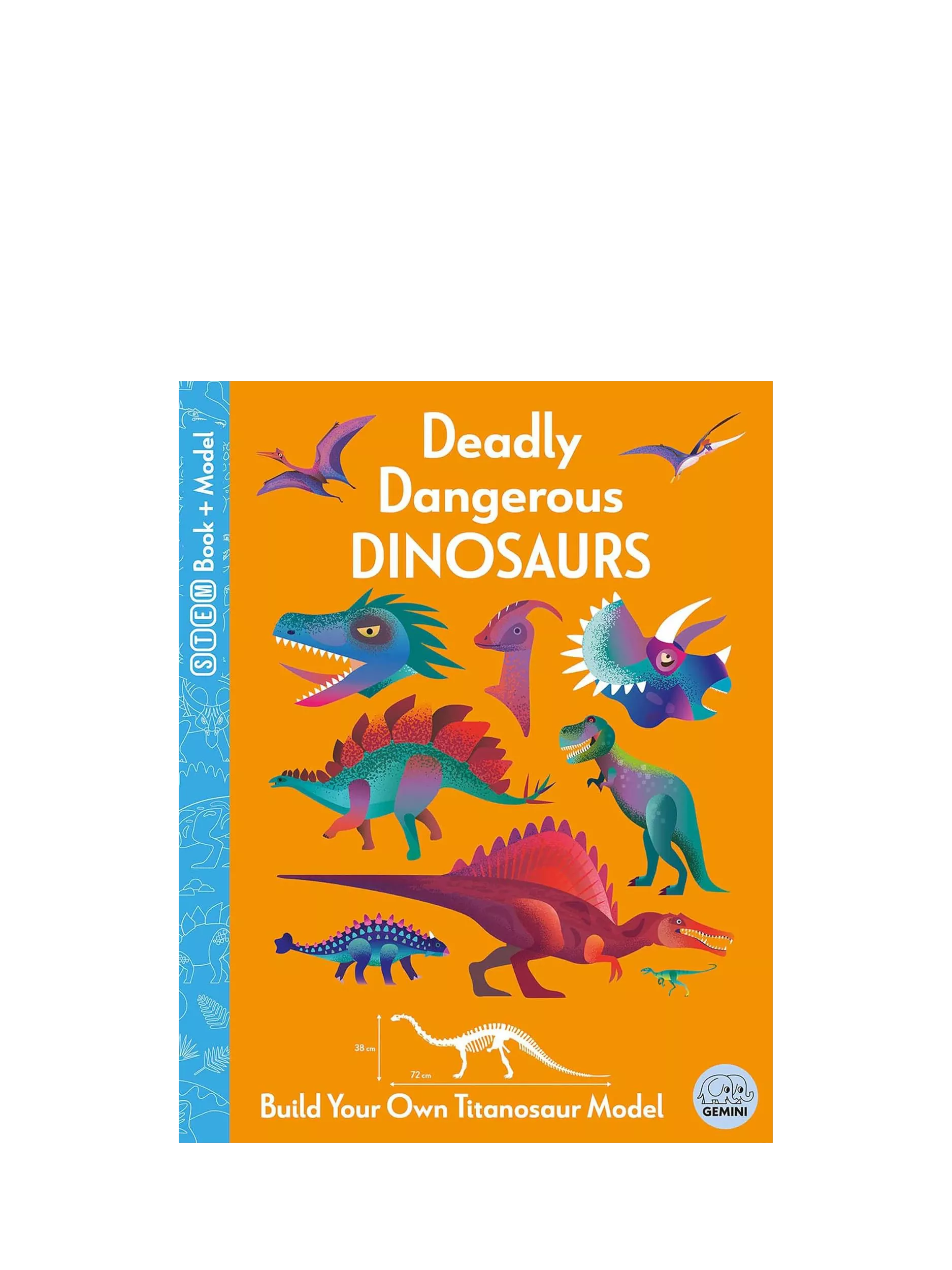 Deadly Dangerous Dinosaurs book and model kit - British product
