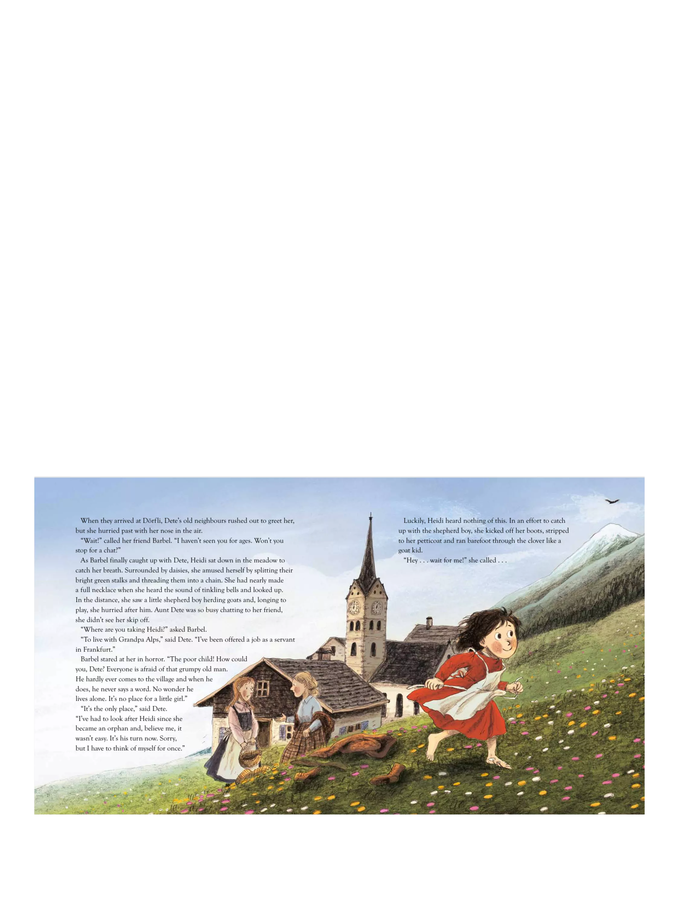 Nosy Crow Heidi retold by Jeanne Willis book hardcover, UK version