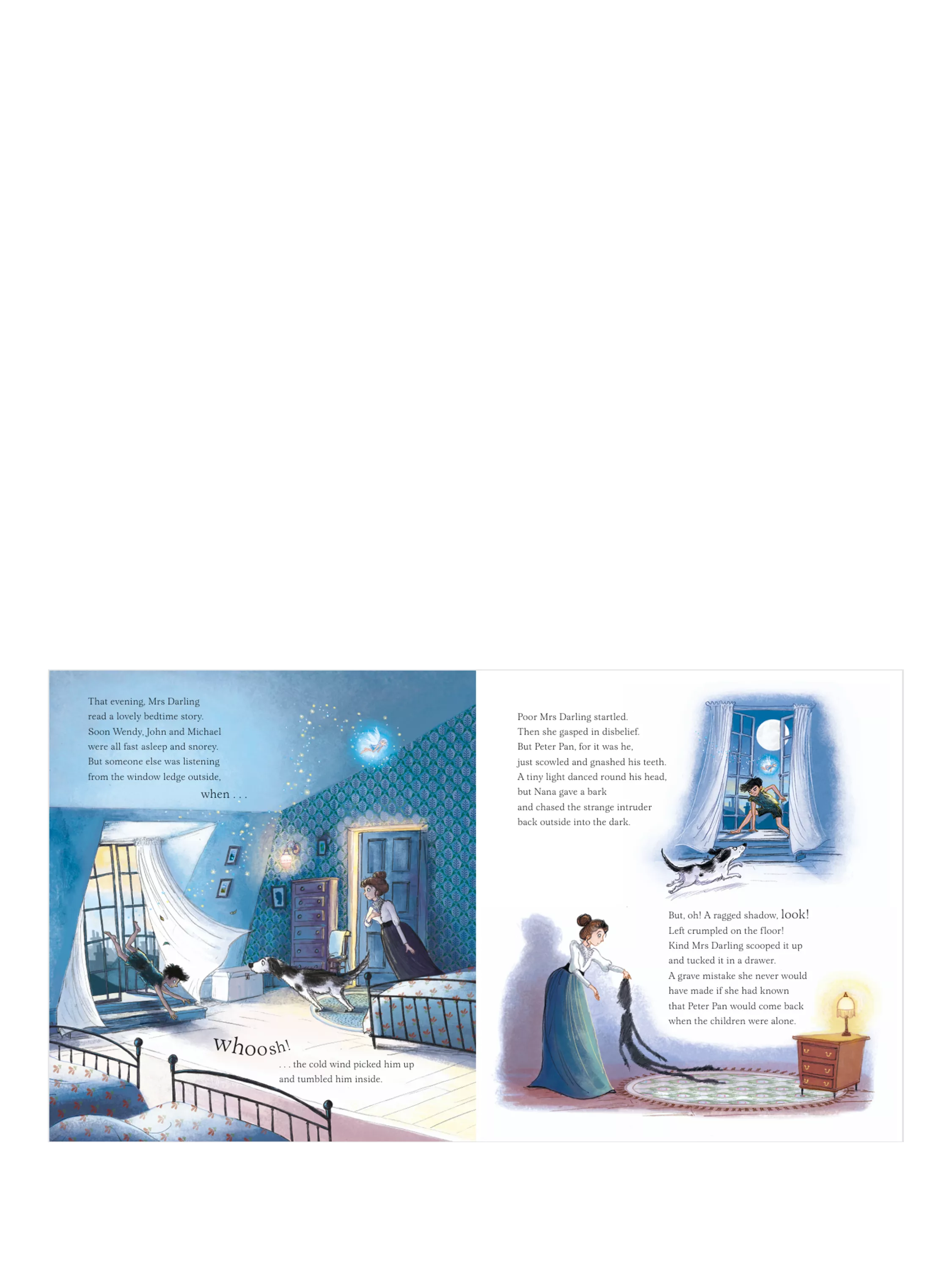 Nosy Crow Peter Pan picture book retelling hardback, imported from the UK