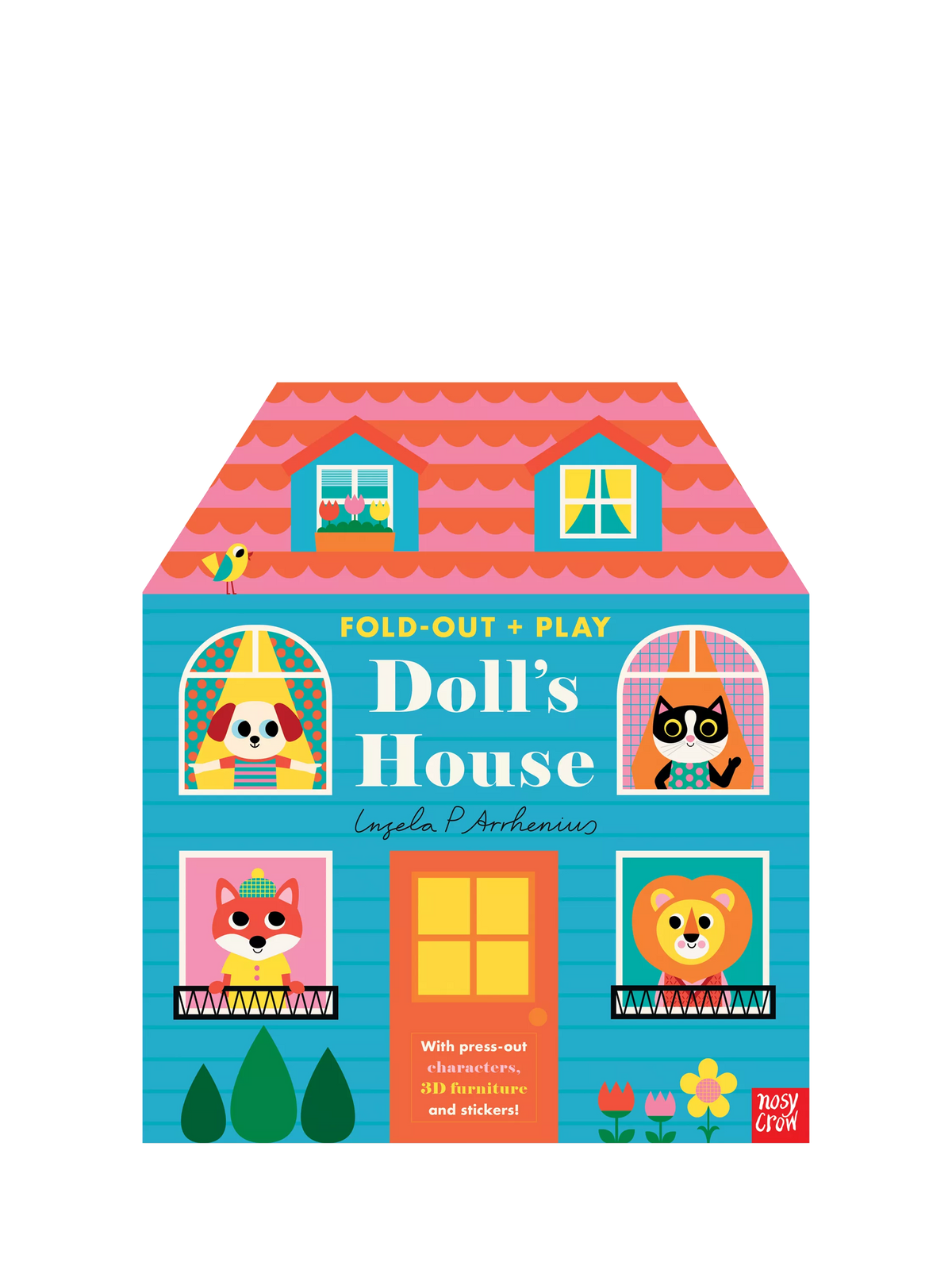 Nosy Crow fold out doll's house kids' book activity set - British product