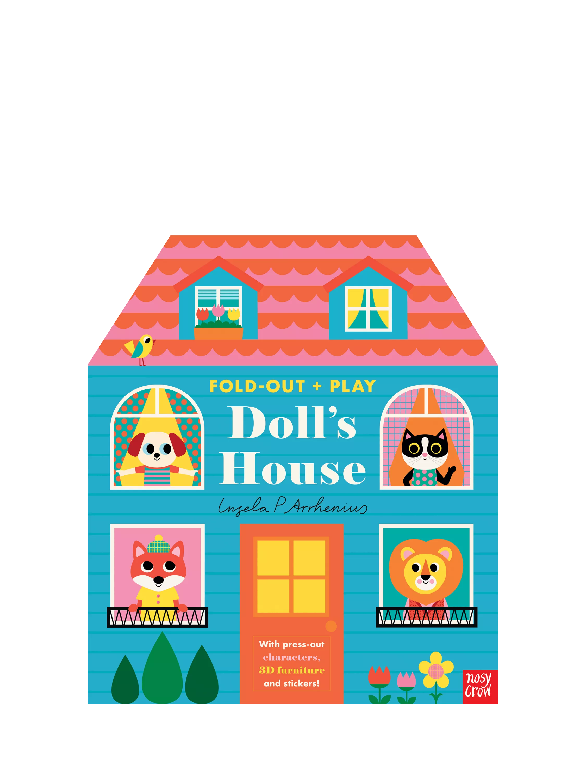 Nosy Crow fold out doll's house kids' book activity set - British product