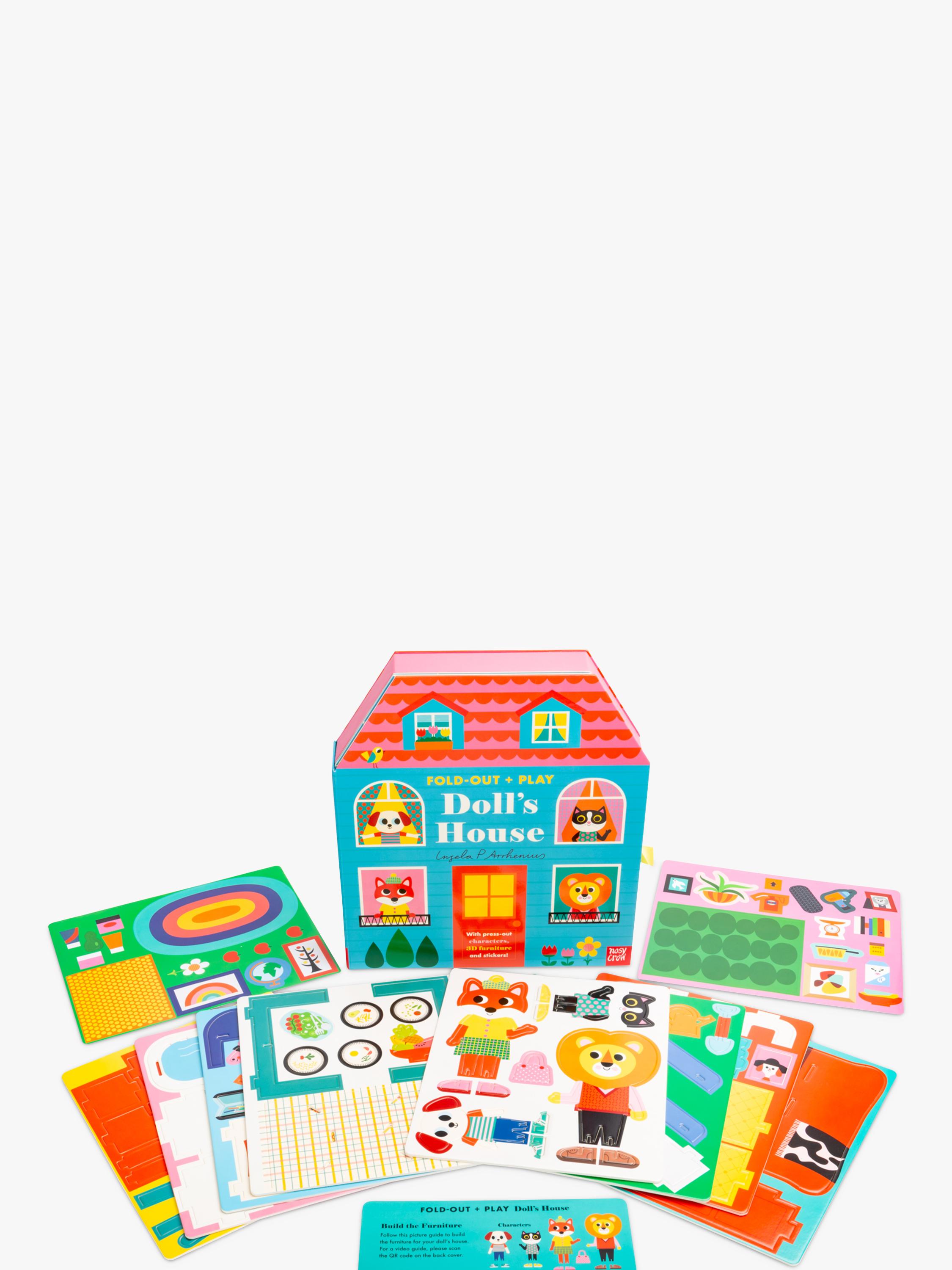 Nosy Crow fold out doll's house kids' book activity set - British product