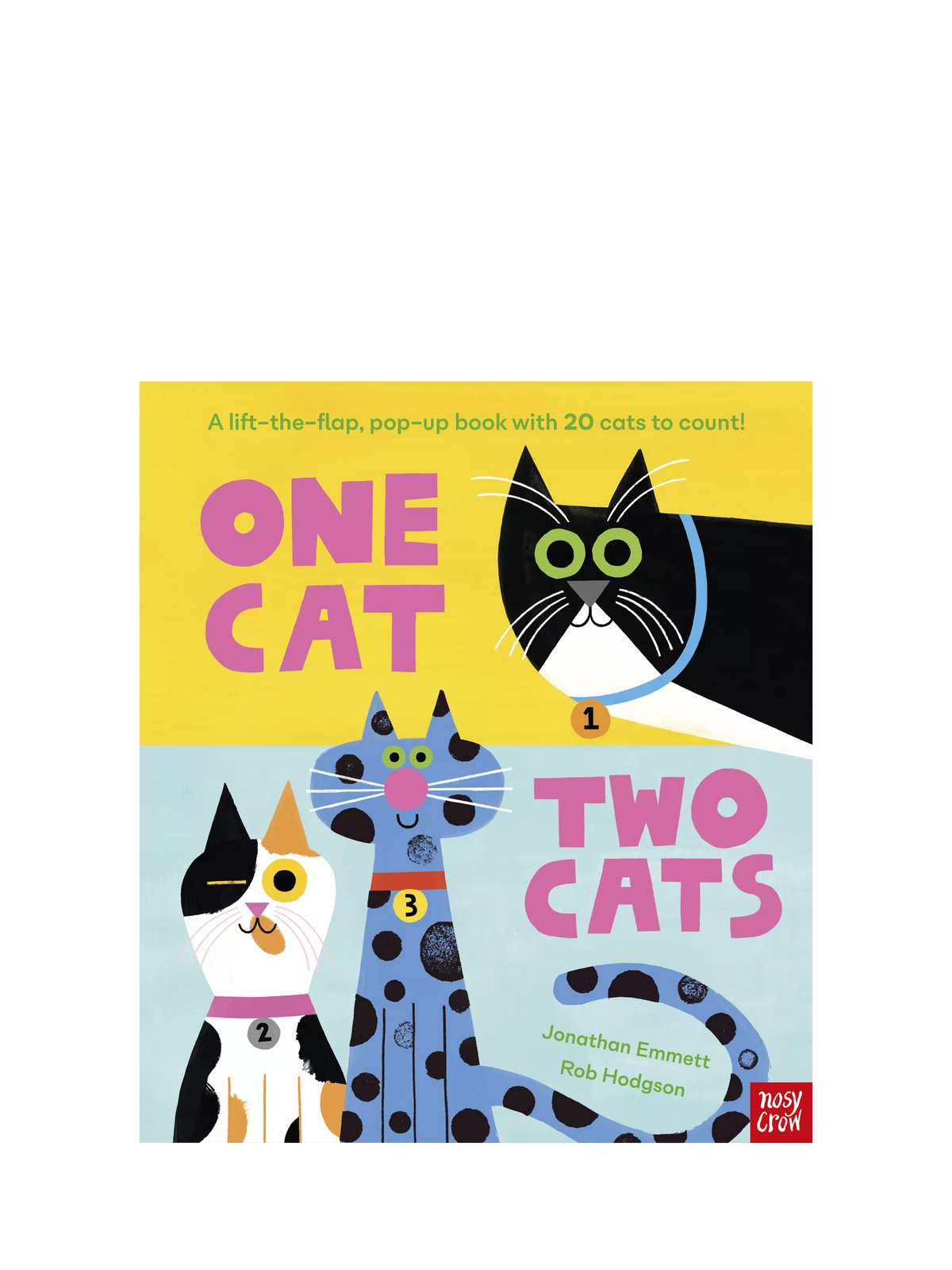 Nosy Crow One Cat Two Cats counting book hardback - British product