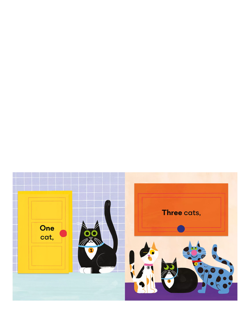 Nosy Crow One Cat Two Cats counting book hardback - British product
