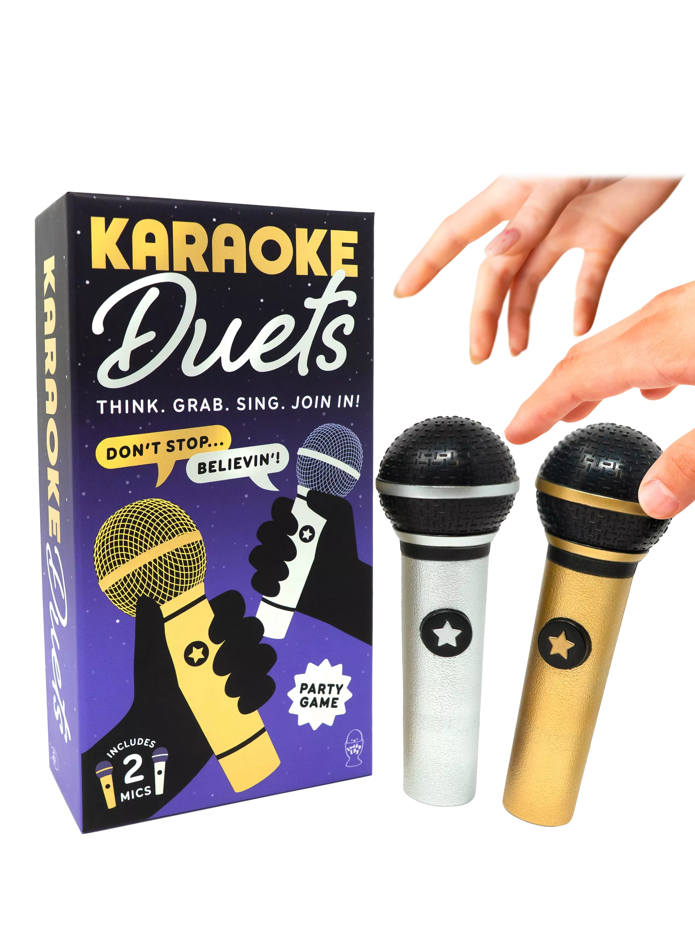 Lucky Egg karaoke party game duets, imported from the UK