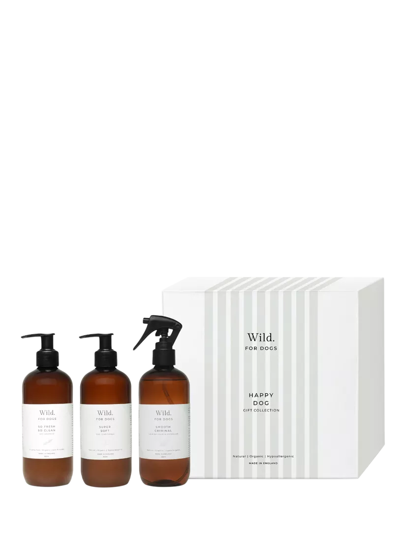 Wild For Dogs Happy Dog grooming kit (British brand)