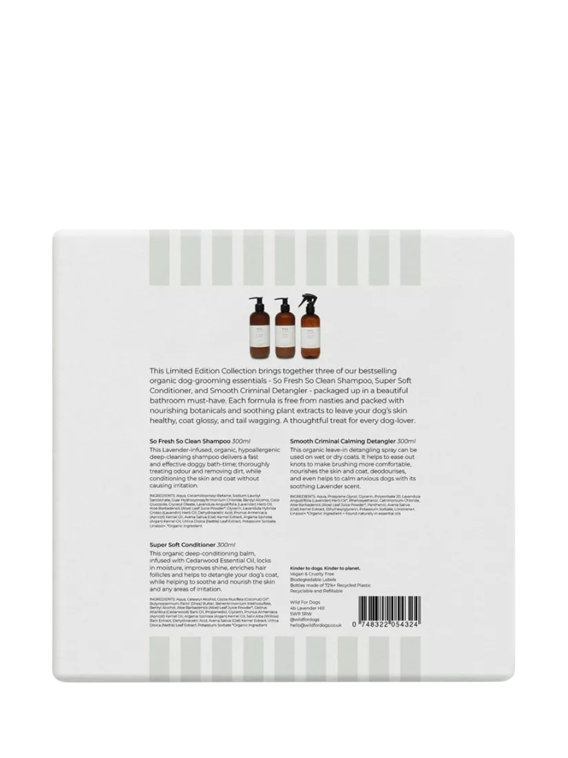 Wild For Dogs Happy Dog grooming kit (British brand)